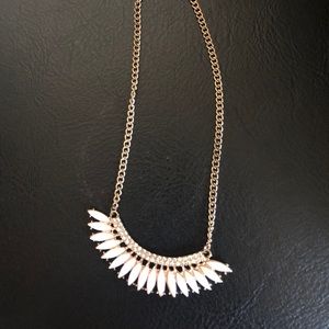 White Statement Necklace